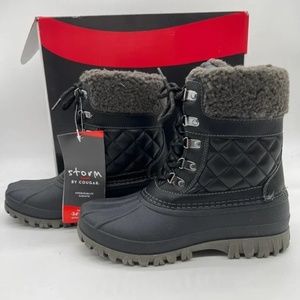 New Storm By Cougar Waterproof Lace Up Winter Boots Carlisle Quilt -11F/-24C NIB